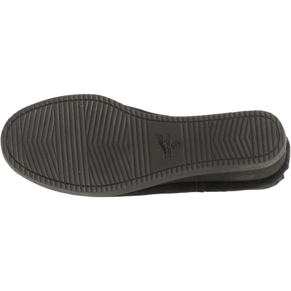 NEW‎ Dansko Women Boots  41 US 10 -10.5 Stephanie  Wedge Waterproof Suede  Black - Picture 3 of 6